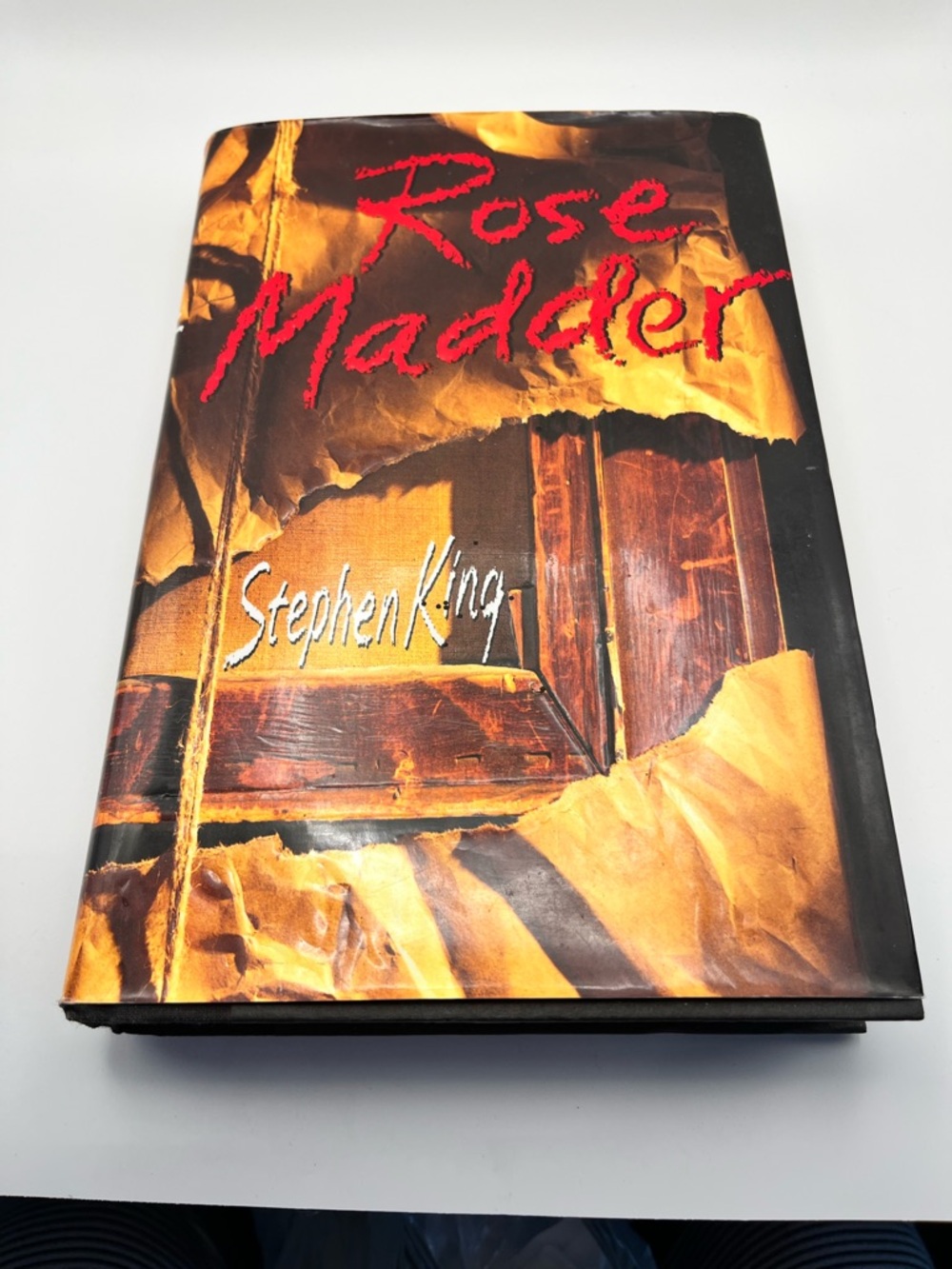 Stephen King "Rose Madder" Hardcover Book - Black/Orange Cover
